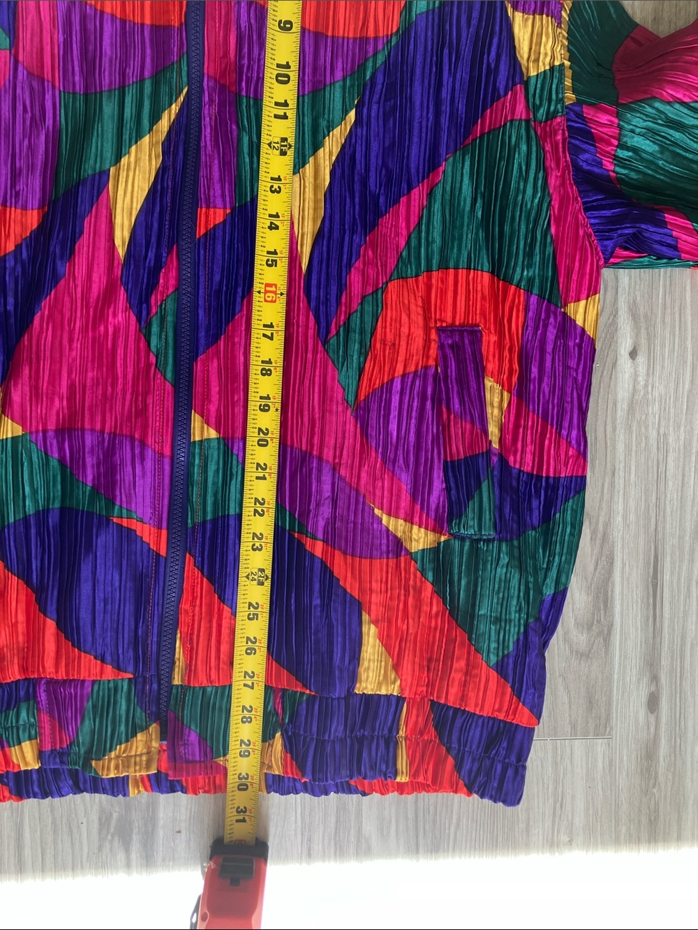 Abstract Colorblock Bomber Jacket - Multicolor - Picture 4 of 7